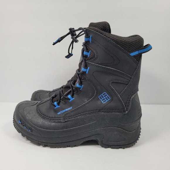Columbia Bugaboot Women's Black Blue Waterproof Snow Boots BY1332-010 US Size 7 - Picture 2 of 10